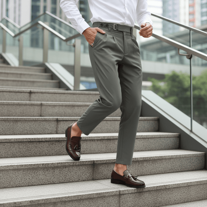 Hawthorne Classic Trousers – Men's Slim Tailored Dress Pants - Monsta Online
