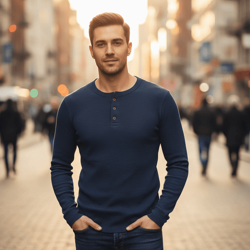 Heritage Henley Shirt – Men's Ultra - Soft Cotton Casual Shirt - Monsta Online