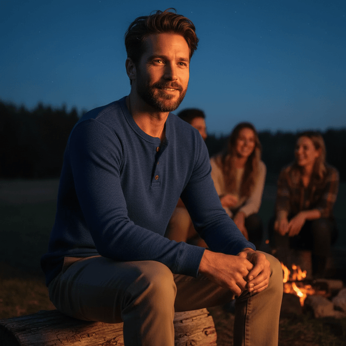 Heritage Henley Shirt – Men's Ultra - Soft Cotton Casual Shirt - Monsta Online