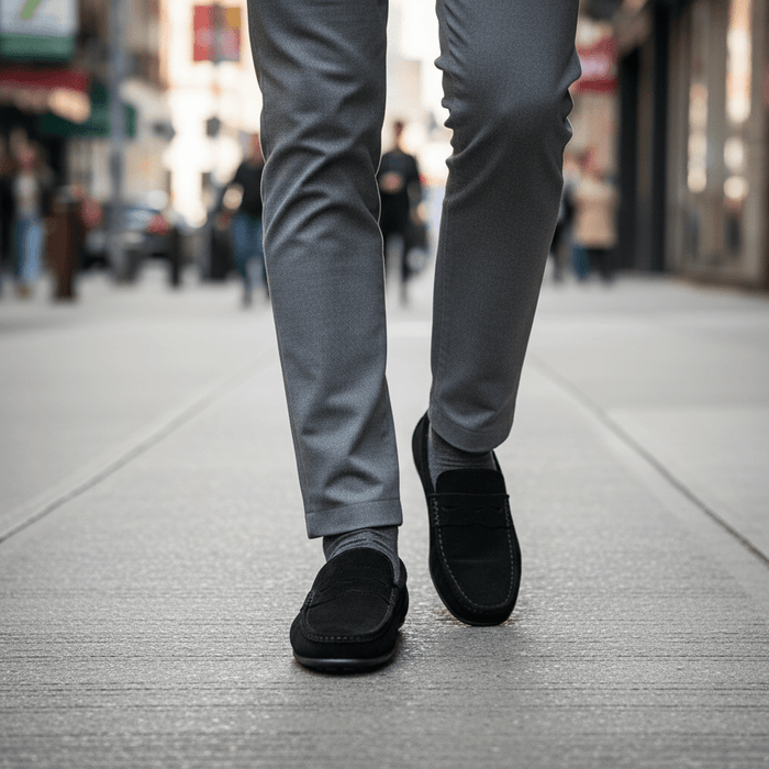 Aurion Suede Loafers – Men's Classic Premium Suede Slip - On Shoes - Monsta Online