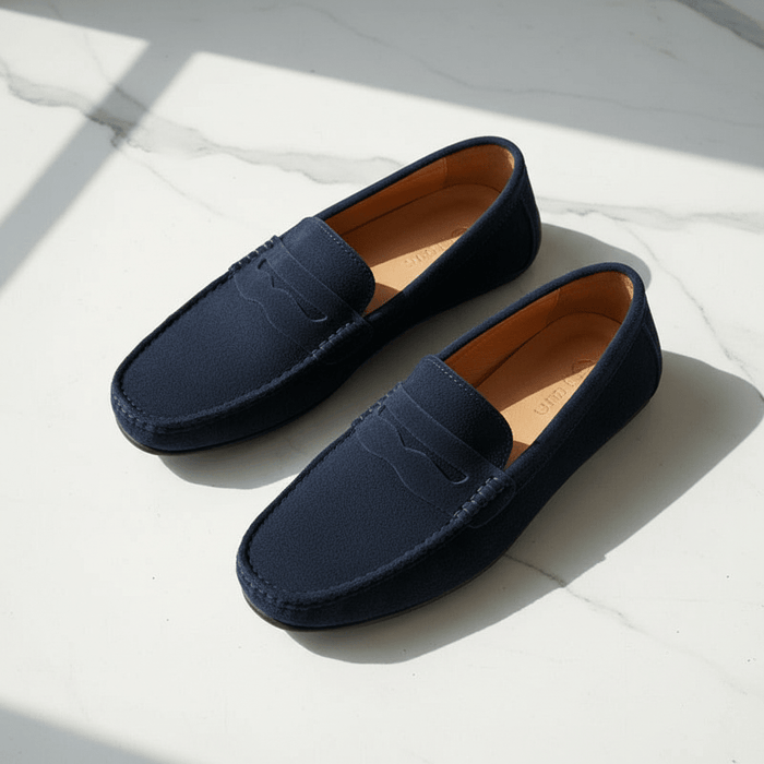 Aurion Suede Loafers – Men's Classic Premium Suede Slip - On Shoes - Monsta Online