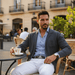 Oxford Linen Blazer – Men's Lightweight Tailored Summer Blazer - Monsta Online