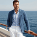 Oxford Linen Blazer – Men's Lightweight Tailored Summer Blazer - Monsta Online