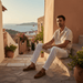Amalfi Linen Set – Men's 100% Linen Shirt & Drawstring Pants Co - Ord Set - Monsta Online