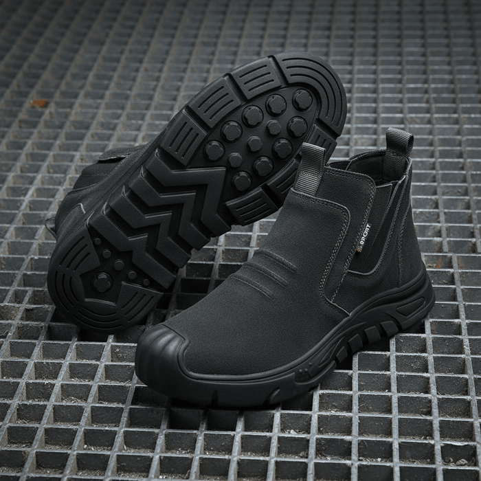 Edwin Steel Toe Work Boots – Men's Durable Leather Safety Boots - Monsta Online