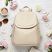 Alea Anti - Theft Leather Backpack – Women's Embossed Leather Backpack - Monsta Online