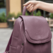Alea Anti - Theft Leather Backpack – Women's Embossed Leather Backpack - Monsta Online