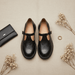 Emiliana T - Strap Leather Shoes – Women's Classic Buckle T - Strap Shoes - Monsta Online