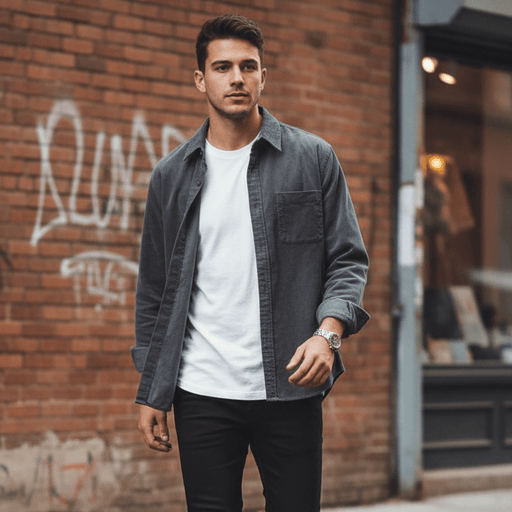 Cordy Corduroy Shirt – Men's Long Sleeve Retro Shirt - Monsta Online