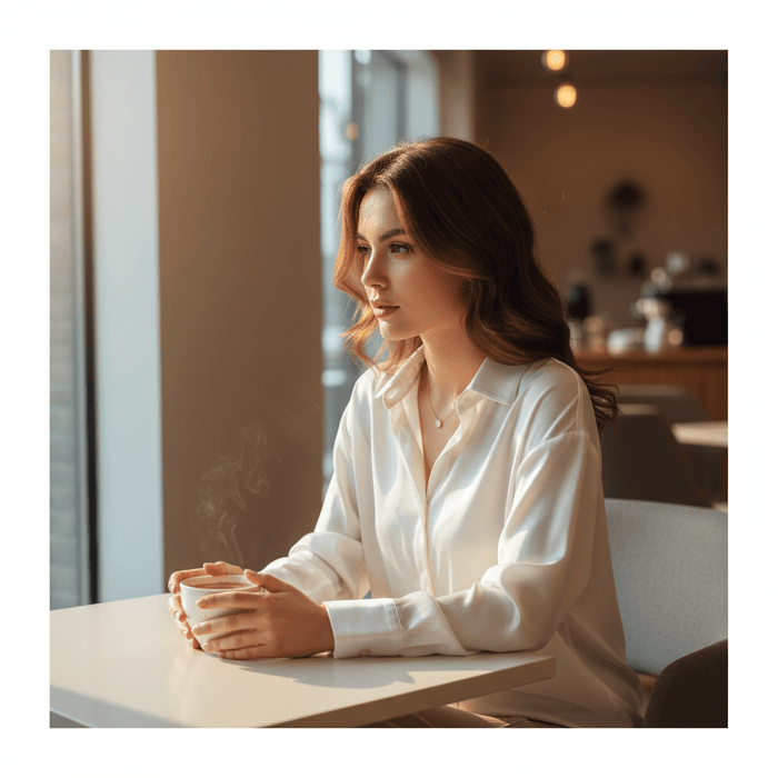 Laura Silk - Blend Shirt – Women's Luxurious Long Sleeve Silky Blouse - Monsta Online