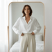 Laura Silk - Blend Shirt – Women's Luxurious Long Sleeve Silky Blouse - Monsta Online