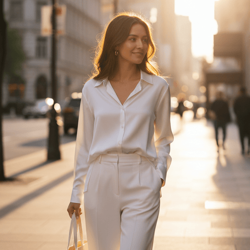 Laura Silk - Blend Shirt – Women's Luxurious Long Sleeve Silky Blouse - Monsta Online