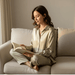Laura Silk - Blend Shirt – Women's Luxurious Long Sleeve Silky Blouse - Monsta Online