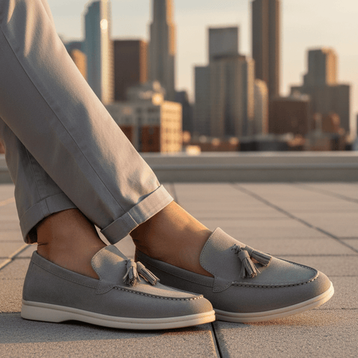Yorkton Suede Loafers – Men's Slip - On Moc - Toe Suede Loafers - Monsta Online