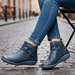 Galaris Orthopedic Mid - Top Boots – Women's Buckle Strap Leather Support Boots - Monsta Online