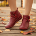 Galaris Orthopedic Mid - Top Boots – Women's Buckle Strap Leather Support Boots - Monsta Online
