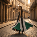 Wexley One - Shoulder Maxi Dress – Women's Asymmetric Pleated Colour - Block Dress - Monsta Online