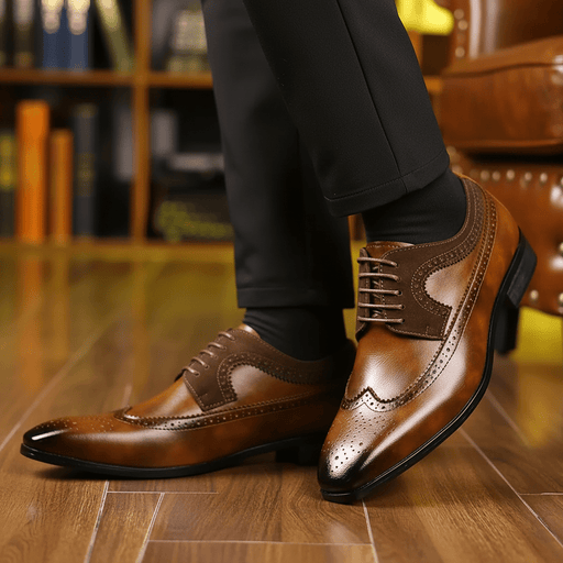 Regent Leather Dress Shoes – Men's Premium Polished Formal Dress Shoes - Monsta Online