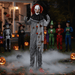 6ft Sound - Activated Animated Creepy Standing Clown Prop - Creepy Sounds, Glowing LED Eyes - Monsta Online