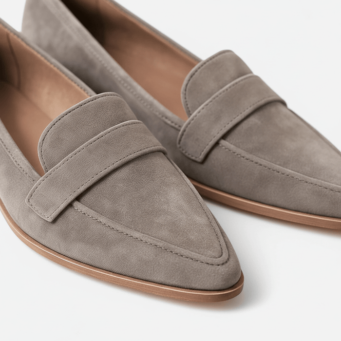 Women's Retro Pointed - Toe Loafers – Chic Leather Slip - On Flats for Every Occasion - Monsta Online