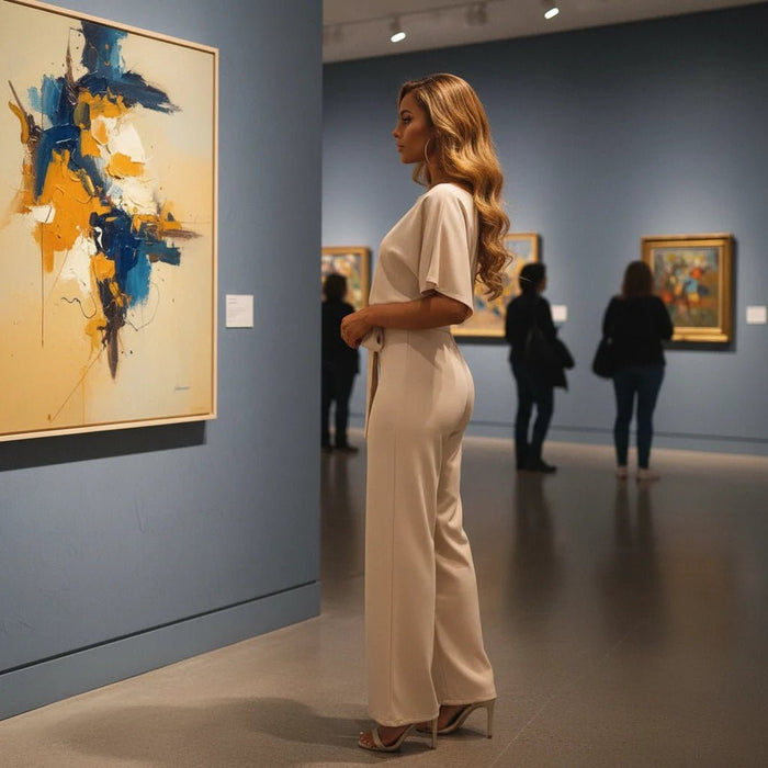 Women's Solid Color Jumpsuit – Flattering Elastic Waist, Breathable Fabric - Monsta Online