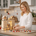 Light Up Wooden Christmas Advent Calendar Village Scene with 24 Fillable Drawers - Monsta Online