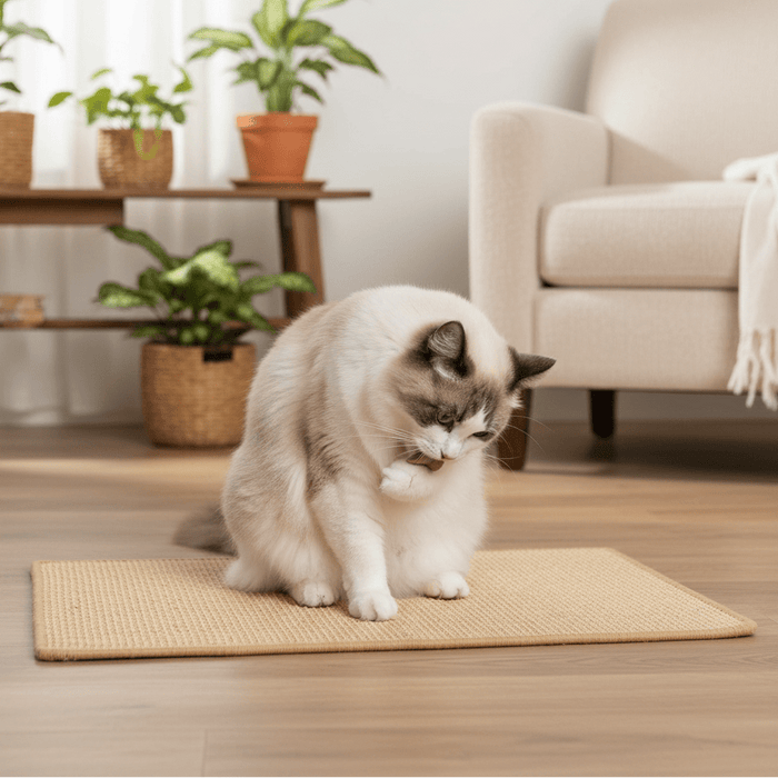 Sisal Cat Scratcher Mat – Floor & Wall Mountable, Natural Claw Care - Monsta Online