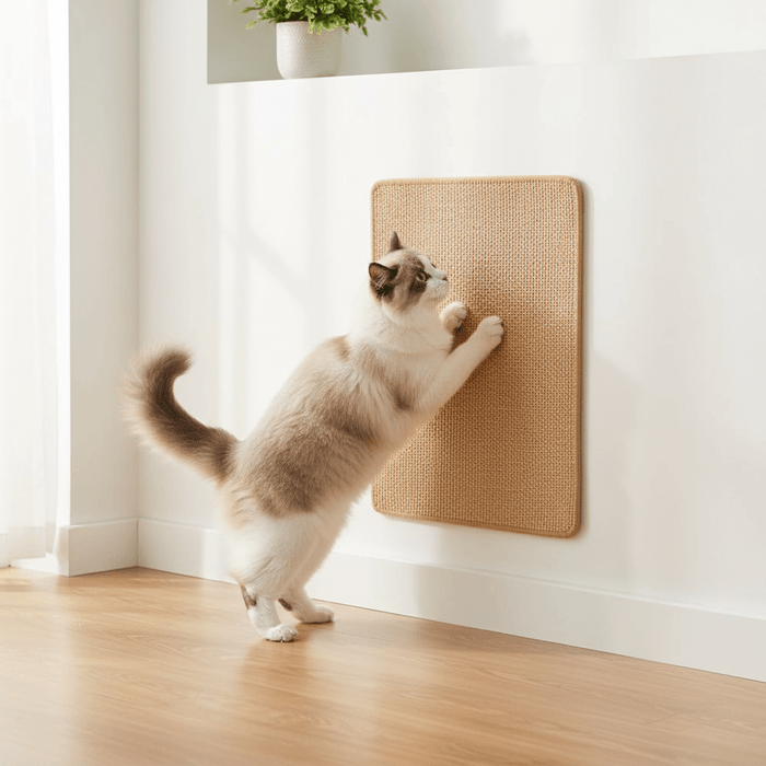 Sisal Cat Scratcher Mat – Floor & Wall Mountable, Natural Claw Care - Monsta Online