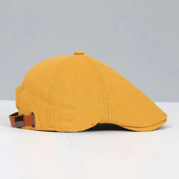 Men's Classic Wool Blend Flat Cap – Timeless Herringbone Newsboy Style for All Occasions - Monsta Online