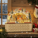 Wooden Christmas Advent Calendar Arched - Top with LED Lights and 24 Countdown Drawers - Monsta Online