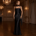 Vivienne Ruched Satin Maxi Dress Set – Women's Square Neck Wedding Guest Dress - Monsta Online
