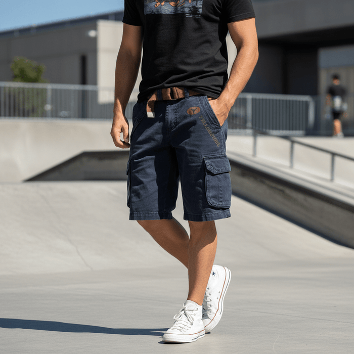 Men's Luxury Cargo Shorts – 6 - Pocket Stretch Fabric, Durable & Stylish for Any Adventure - Monsta Online