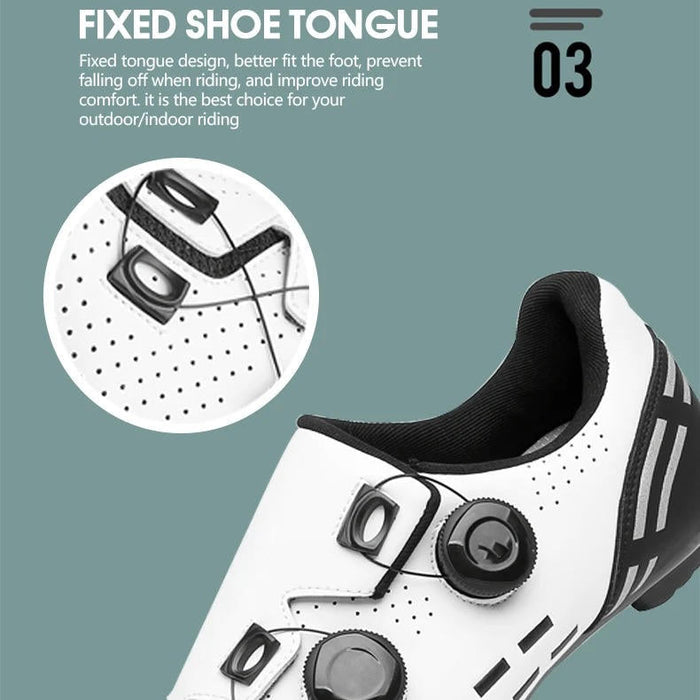Men's Lightweight Cycling Shoes – Breathable Bike Footwear with Micro - Adjust Buckle - Monsta Online