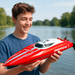 Red Arrow: 30 MPH Brushless High - Speed RC Racing Boat for Adults and Kids - Monsta Online