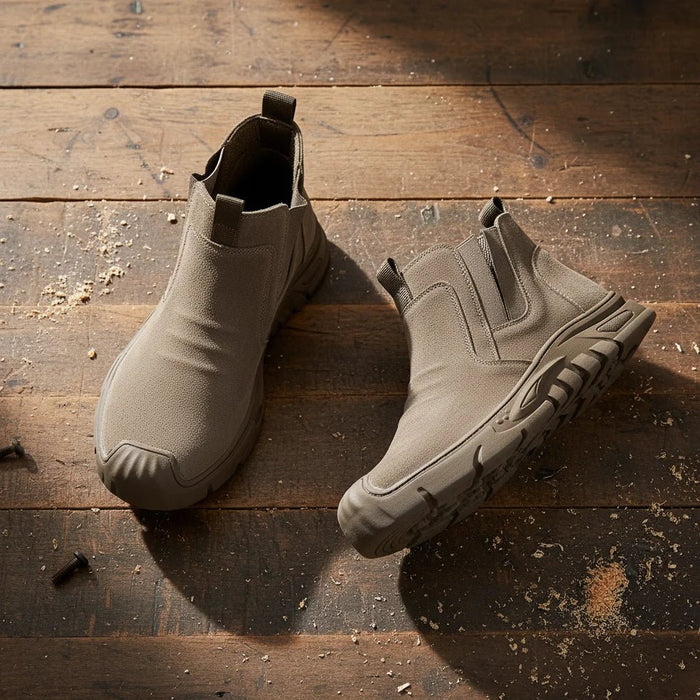 Edwin Steel Toe Work Boots – Men's Durable Leather Safety Boots - Monsta Online
