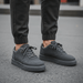 Men's Lace - Up Sneakers – Cushioned PU Leather Shoes for Smart Casual Everyday Wear - Monsta Online