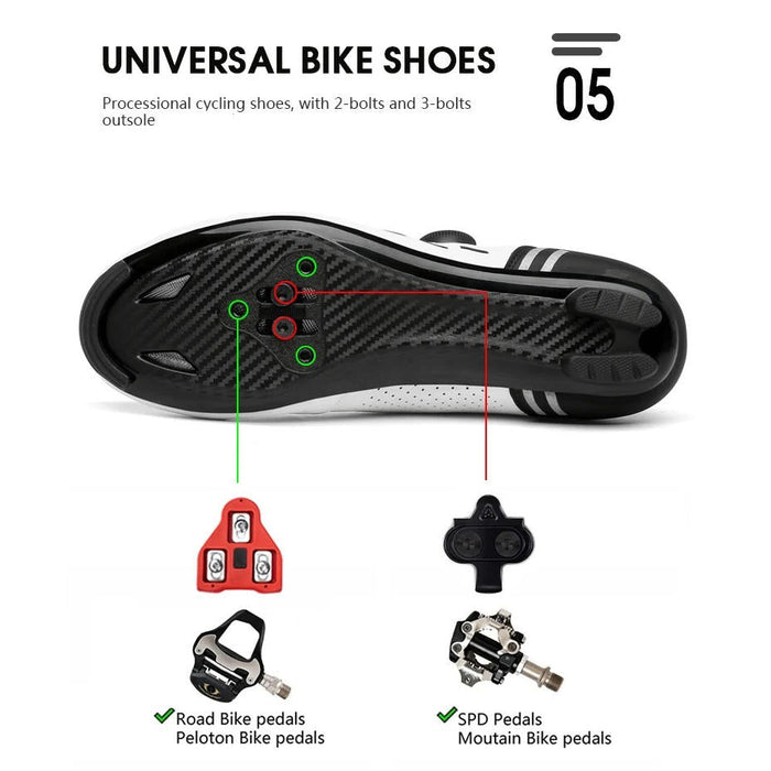 Men's Lightweight Cycling Shoes – Breathable Bike Footwear with Micro - Adjust Buckle - Monsta Online