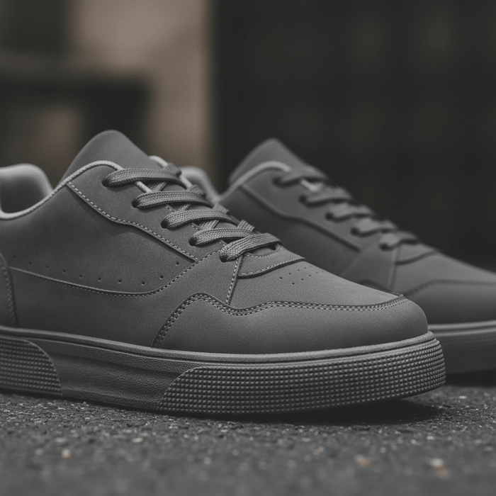 Men's Lace - Up Sneakers – Cushioned PU Leather Shoes for Smart Casual Everyday Wear - Monsta Online