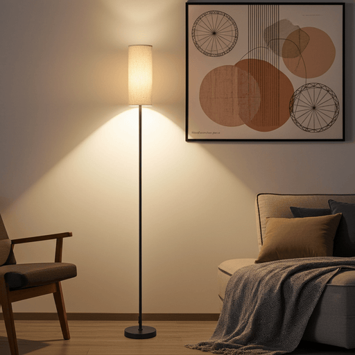 Modern Color Adjustable Floor Lamp - Remote Control & Dimming Function for Living Rooms - Monsta Online