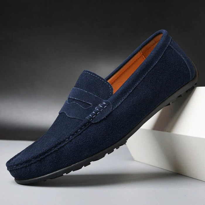 Aurion Suede Loafers – Men's Classic Premium Suede Slip - On Shoes - Monsta Online