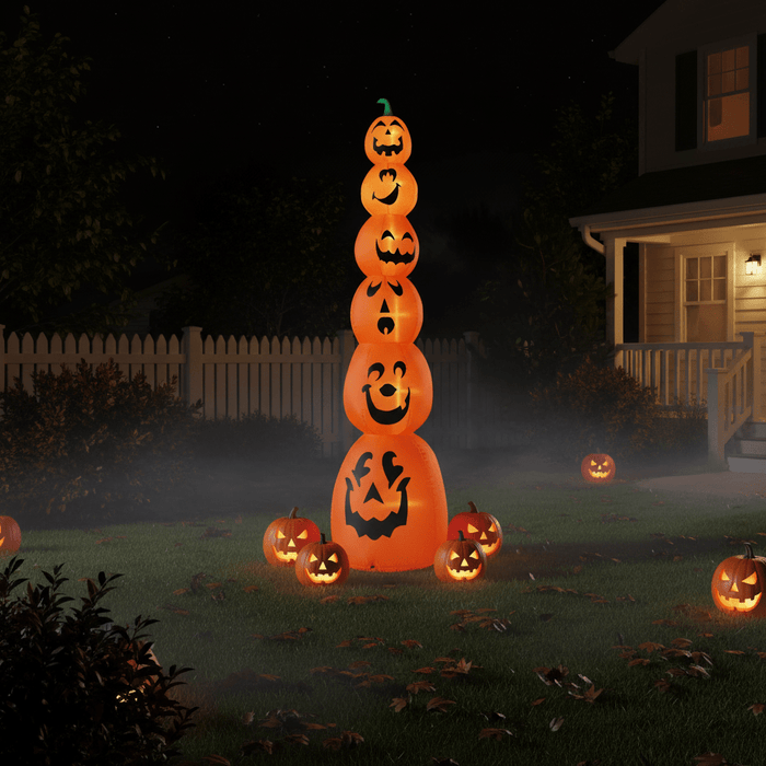 9FT Halloween Inflatable Stacked Pumpkins with LED Lights - Monsta Online
