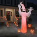 12FT Tall Halloween Inflatable Ghost with LED Flame Light - Monsta Online