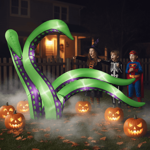 2 Pack 5.9FT Halloween Inflatable Octopus Tentacles with LED Lights - Monsta Online