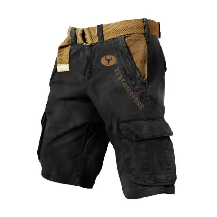 Men's Luxury Cargo Shorts – 6 - Pocket Stretch Fabric, Durable & Stylish for Any Adventure - Monsta Online