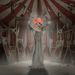 6ft Tall Animated Halloween Clown - Moving Head Arms with Glowing Eyes and Creepy Laughs - Monsta Online