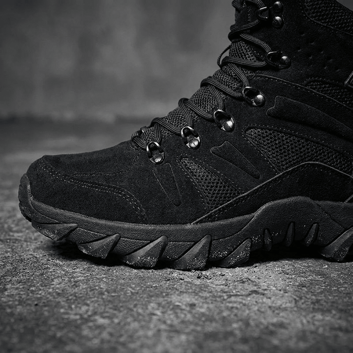 PHERON Tactical Combat Boots – Men's Breathable Leather Lace - Up Hiking Boots - Monsta Online