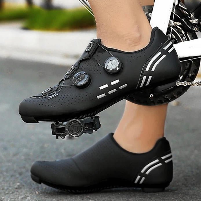 Men's Lightweight Cycling Shoes – Breathable Bike Footwear with Micro - Adjust Buckle - Monsta Online