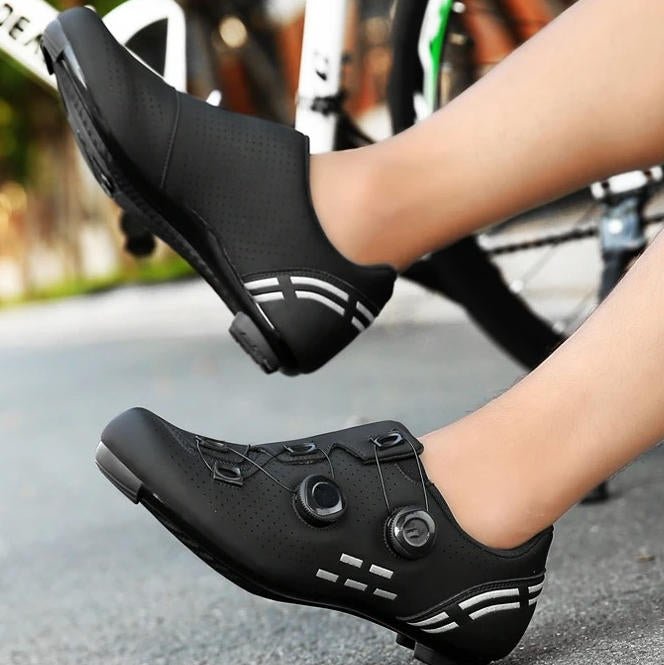 Men's Lightweight Cycling Shoes – Breathable Bike Footwear with Micro - Adjust Buckle - Monsta Online
