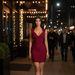 Noëlle Bodycon Mini Dress – Women's Sleeveless V Neck Structured Panel Dress - Monsta Online