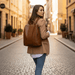 Women's Vintage Leather Anti - Theft Backpack – Stylish, Secure & Convertible - Monsta Online